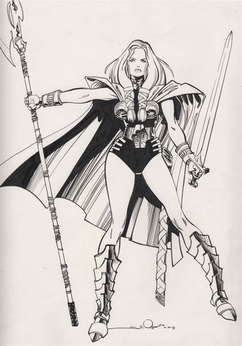 Valkyrie By Walt Simonson Comic Art Drawing Superheroes Comic Art Comic Books Art