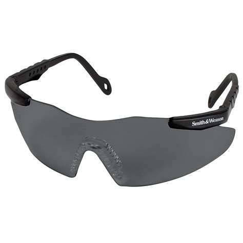 smith and wesson safety glasses 19823 magnum 3g safety eyewear smoke lenses with black frame