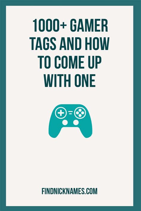 1000 Cool Gamer Tags And How To Create A Unique Gamer Tag — Find