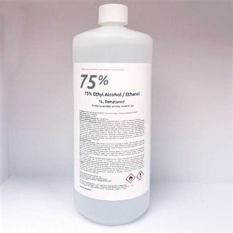 75 Ethyl Alcohol Denat Ethanol 1 Litre Refill Australian Made