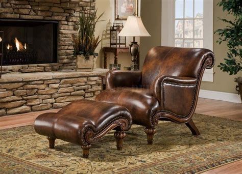 The chair comes with a recessed vintage look thanks to its stained leather upholstery and colorful fabrics on the seating area. Awesome Design Oversized Chair and Ottoman in 2020 ...