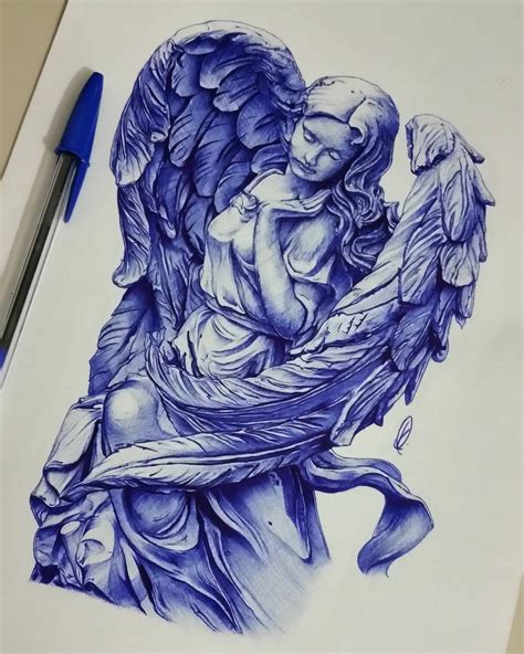 Новости Angel Tattoo Designs Sketches Angel Drawing