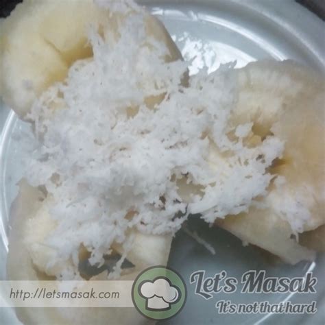 Ubi Kayu Rebus Dengan Kelapa Parut Recipe Letsmasak