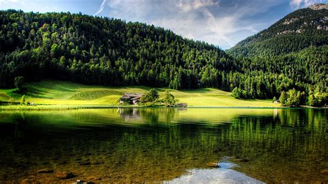 Papeis De Parede 1920x1080 Montanhas Florestas Áustria Lago Fotografia