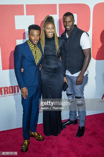 Actor Algee Smith With Parents Tanesha Eley And John Eley Arrive At