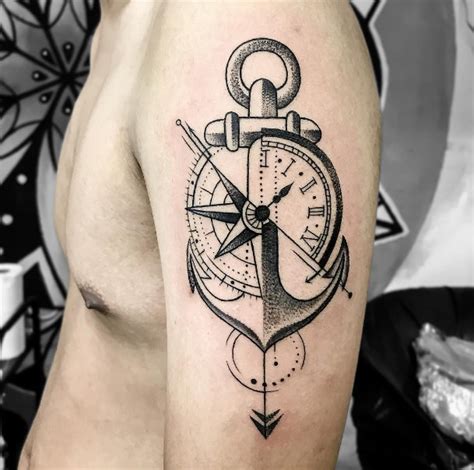 Details Anchor With Compass Tattoo Latest In Eteachers