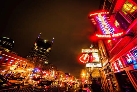 Nashville Tennessee Broadway Country Music Skyline Downtown