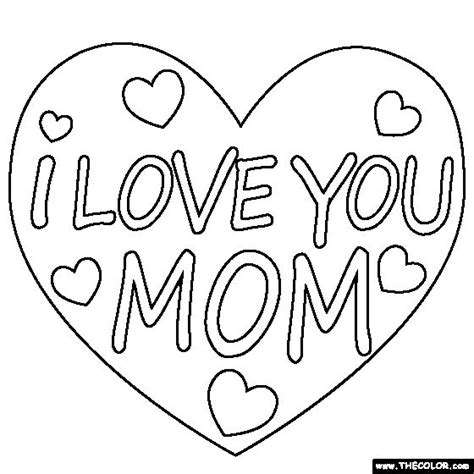 Vi har 8 titler parat til dig. I Love You Mom Coloring Page | Mom coloring pages, Love coloring pages, Love you mom