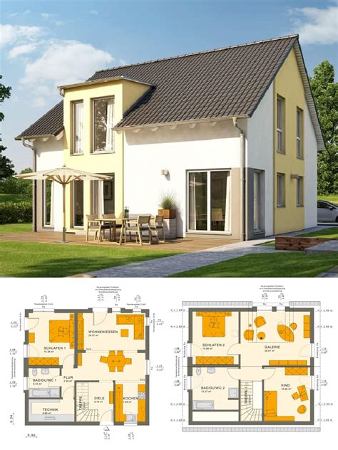 Liebes haus neubau, bald habt ihr den ersten besuchstag geschafft. Einfamilienhaus Neubau klassisch mit Satteldach ...