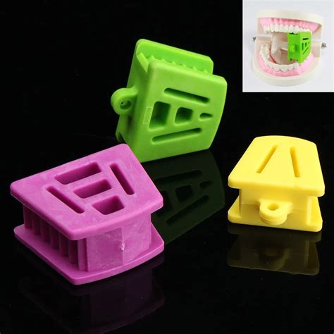 Silicone Latex Mouth Prop Tounge Bite Blocks Rubber Opener Retractor Support Holding Saliva