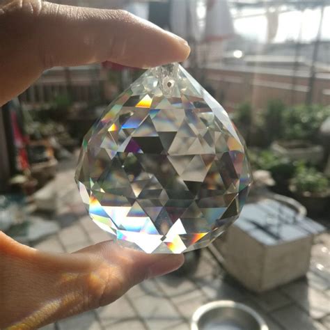 Clear Glass Crystal Ball Prism Decor Pendant Suncatcher Diy Pendant
