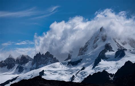 Desktop Wallpapers Argentina Patagonia Nature Mountain Clouds