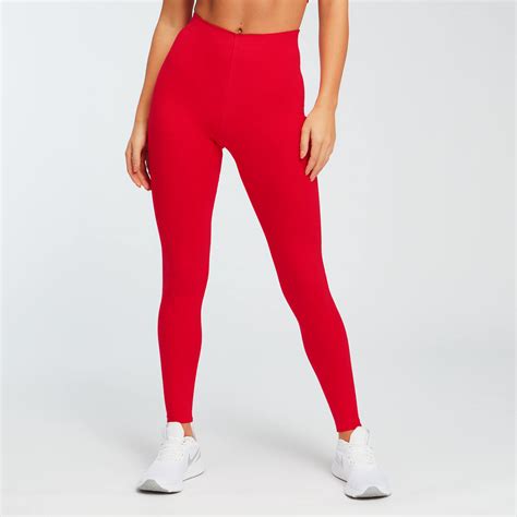 mp women s jersey leggings red myprotein™
