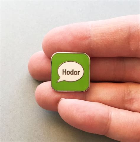 Hodor Got Game Of Thrones Nerd Humor Hard Enamel Pin Pin Backs