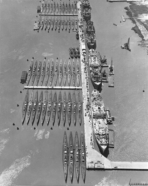 Photo 52 Submarines And 4 Submarine Tenders Of The Us Navy Reserve