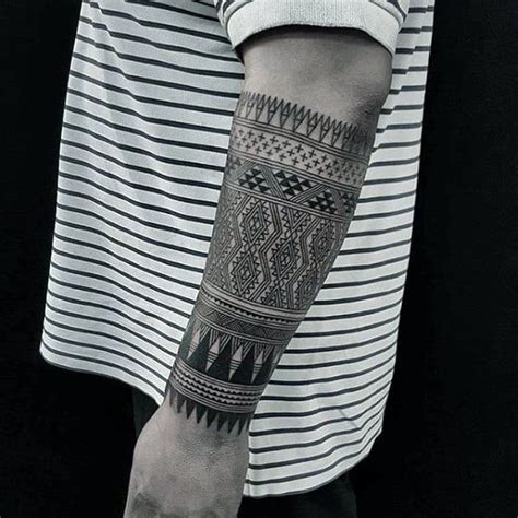 Tribal forearm tattoos for men. 50 Badass Tribal Tattoos For Men - Manly Design Ideas