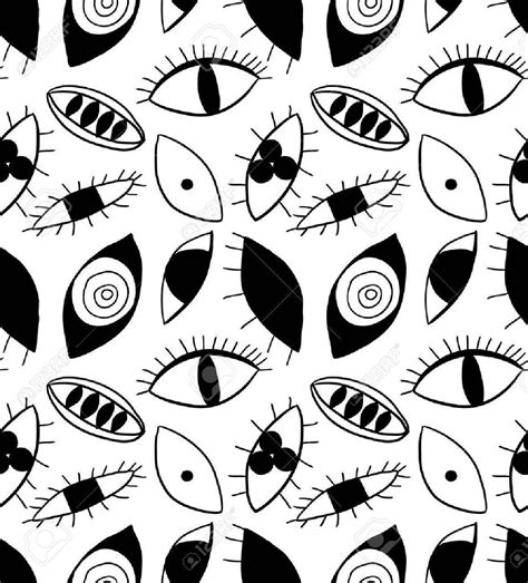 Abstract Eyes Seamless Pattern Stock Vector 38349165 Eye Illustration Graphic Eyes