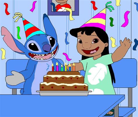 Happy Birthday From Lilo And Stitch By SunsetMajka Lilo And Stitch Cute Fantasy Creatures