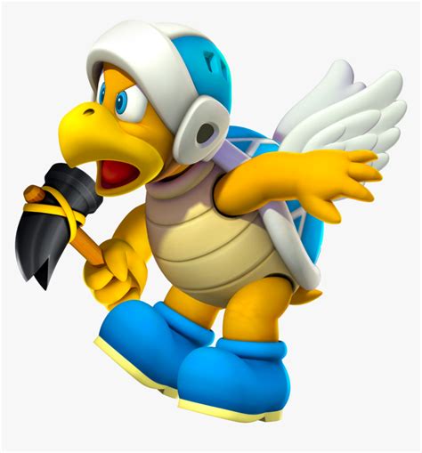 Super Mario Flying Turtle Hd Png Download Kindpng