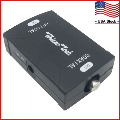 Toslink Optical To Coax Spdif Coaxial Digital Audio Converter Dolby