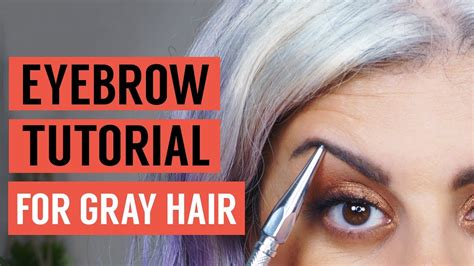 Eyebrow Tutorial For Gray Hair Maryam Remias Youtube