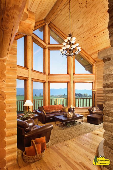 Inside The Breckenridge Floor Plan Log Home Interiors Log Home