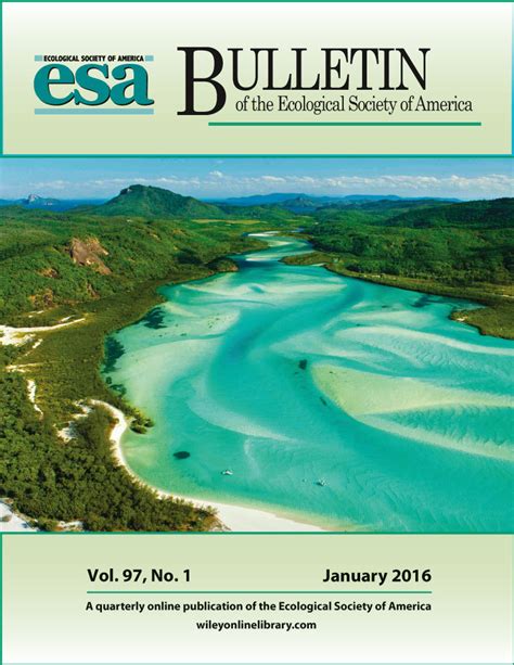 The Bulletin Of The Ecological Society Of America Vol 97 No 1