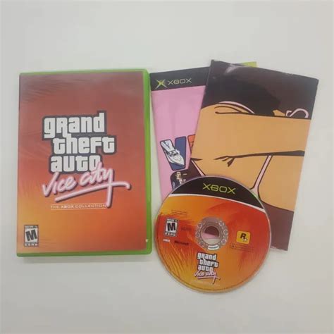 Grand Theft Auto Vice City Original Xbox Game Tested Complete With Map 12 99 Picclick