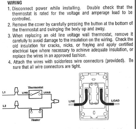 Please download these line voltage thermostat wiring diagram by using the download button, or right click selected image, then use save image menu. I want to wire a line-voltage thermostat with four wires into a box with two wires which held a ...