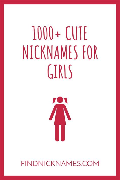 1000 Cute Nicknames For Girls With Meanings Find Nicknames Cute