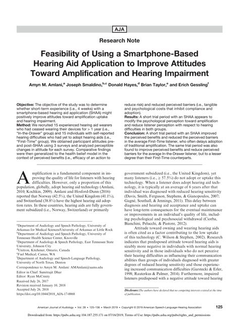 Hearing aid centre application based on your android phone or tablet device, running same principles as conventional wearable hearing aid. (PDF) Feasibility of Using a Smartphone-Based Hearing Aid ...