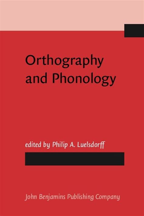 알라딘 Orthography And Phonology Hardcover