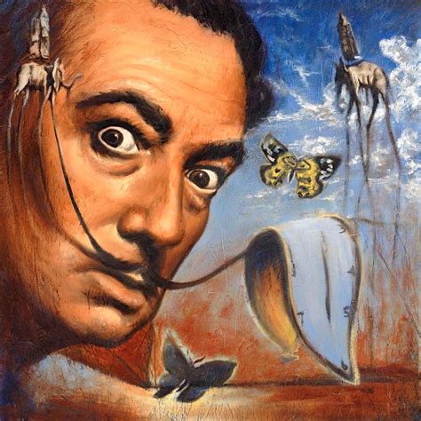 Print On Canvas Salvador Dali Art Surrealism Painting Wall Etsy In