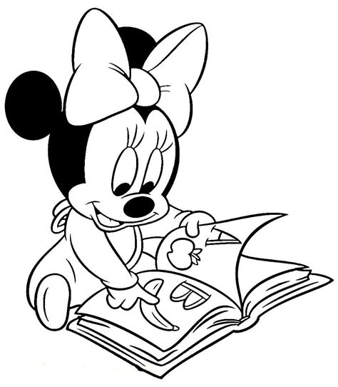 Dibujos de Minnie Mouse para colorear para niños
