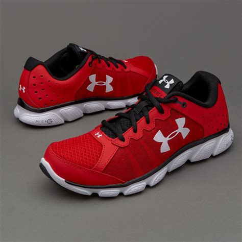 Free shipping available on all shoes, boots & cleats in the usa. Under Armour Micro G Assert 6 - Red/Black/White - Mens ...