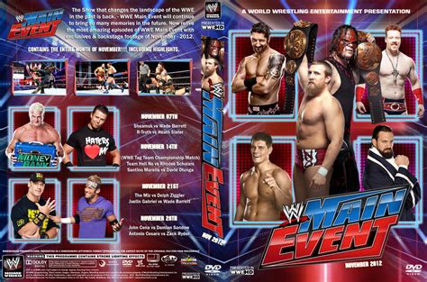 Wwe Main Event November 2012 Dvd Cover By Chirantha On Deviantart