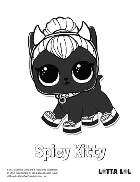 Spicy Kitty Malvorlagen Lotta Lol Lol Surprise Series 3 Kids Coloring