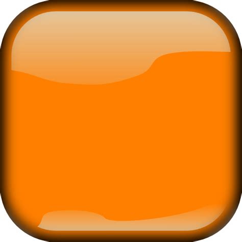 Dark Orange Locked Square Button Clip Art At Vector Clip