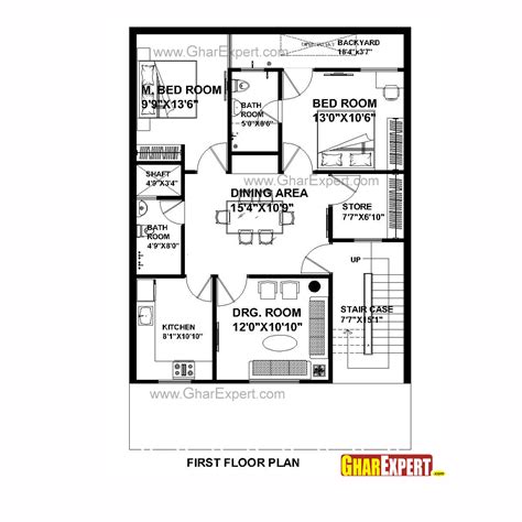 House Plan For 30 Feet By 45 Feet Plot Plot Size 150 Square Yards