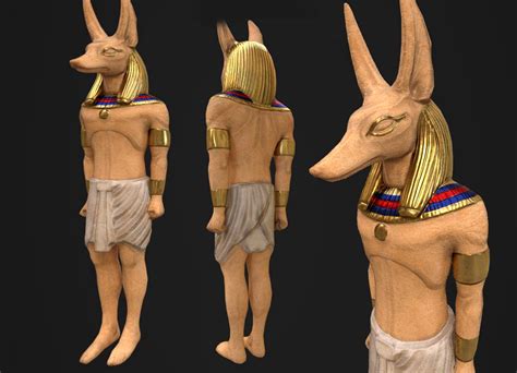 Anubis Statue 3d Model