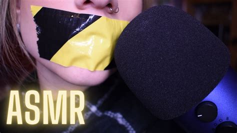 Asmr Playing With Duct Tape Random Sounds Shh Sticky Sounds 💛 Youtube