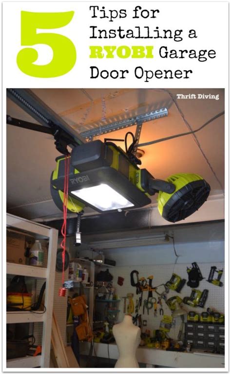 Lube both the garage door and garage door opener quarterly. 5 Tips for Installing a RYOBI Garage Door Opener | Garage door opener, Home diy, Door opener