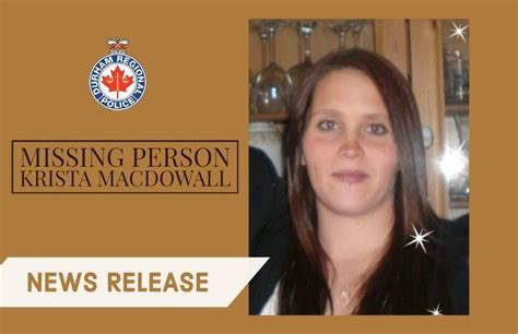 Police In Oshawa Ontario Are Looking For A Missing Woman Krista Macdowall Ontario Oshawa