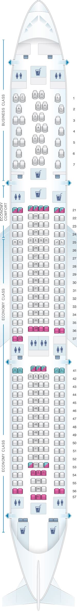 Airbus A330 300 Seating Plan
