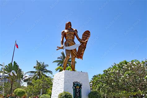 Magellans Marker Lapu Lapu Monument In Lapu Lapu City Cebu Stock