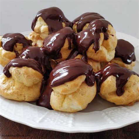 easy profiteroles with homemade choux pastry cream puffs my baking space