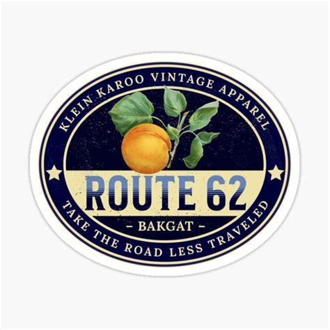 Route 62 Vintage Apparel Sticker By Africaskyblue Redbubble