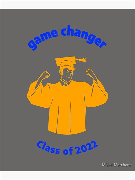 Class Of 2022 Blue And Orange Poster For Sale By Miami Merchant