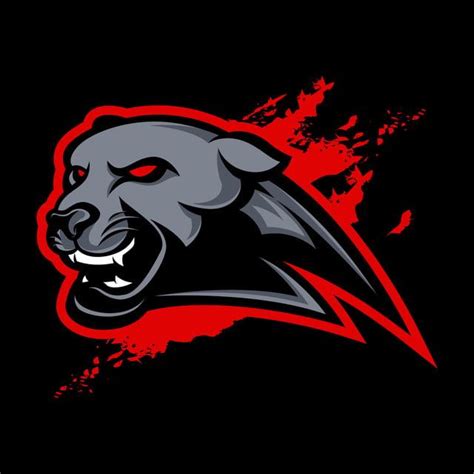 Panther Mascot Logo Logo Design Art Graphic Design Background