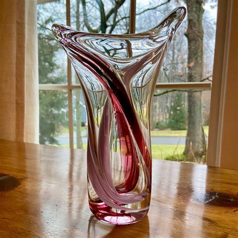 Vintage Barry Entner Handblown Art Glass Vase Chairish